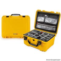 Nanuk Case 933 mit Deckel, org./Teiler – Pro Photo Kit  gelb