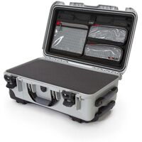 Nanuk Case 935 mit Deckel + Organza/Schaumstoff  silber