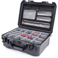 Nanuk Case 940 mit Deckel org. - mit Trennwand - Pro Photo Kit  antrazit