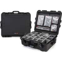 Nanuk Case 945 mit Deckel org. - mit Trennwand - Pro Photo Kit  schwarz