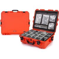 Nanuk Case 945 mit Deckel org. - mit Trennwand - Pro Photo Kit  silber