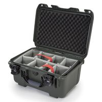 Nanuk Case 918 mit gepolsterter Trennwand  silber