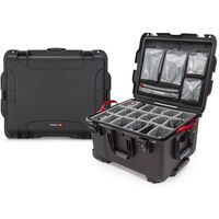 Nanuk Case 960 mit Deckel org. - mit Trennwand - Pro Photo Kit  schwarz