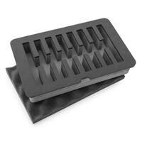 Nanuk Maßgefertigte Schaumstoffeinlage (909) für 8 Messer 