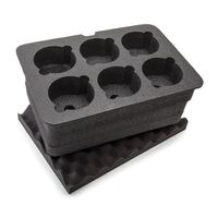 Nanuk Maßgefertigter Schaumstoffeinsatz (918) für 6 Objektive 