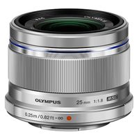 Olympus M.Zuiko AF 25mm f/1,8  Micro Four Thirds silber