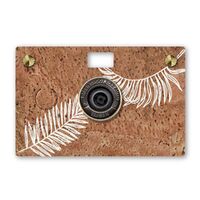 Paper Shoot Cork Case  Palm Leaf