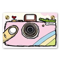 Paper Shoot Hand Drawing  Paper Case  Pink