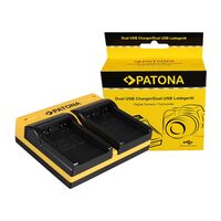 Patona Dual Ladegerät für Canon  SLB-10A