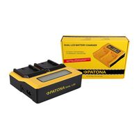 Patona Dual LCD USB Ladegerät für Canon  BP508 BP-508 BP512 BP-512 BP522 BP-522