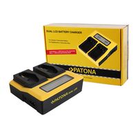 Patona Dual LCD USB Ladegerät für Canon  LP-E4 LP-E19