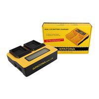 Patona Dual LCD USB Ladegerät für Canon  NB12L NB13L