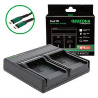 Patona Premium Dual PD Performance Ladegerät für Panasonic  DMW-BCF10E
