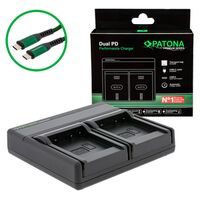 Patona Premium Dual PD Performance Ladegerät für Panasonic  DMW-BLE9E