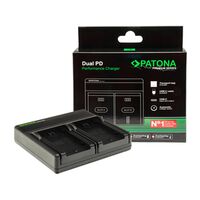 Patona Premium Dual PD Performance Ladegerät für Olympus  PS-BLS1 BLS5 incl. USB-C input/output	     