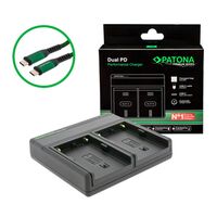 Patona Premium Dual PD Performance Ladegerät für Sony  BP-U60 incl. USB-C input/output