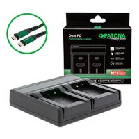 Patona Premium Dual PD Performance Ladegerät für Sony  NP-BX1 incl. USB-C input/output