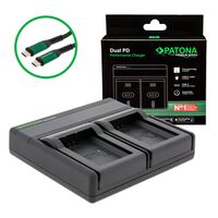 Patona Premium Dual PD Performance Ladegerät für Sony  NP-FW50 incl. USB-C input/output