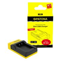 Patona Slim micro-USB Ladegerät für Sony  NP-FM50