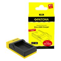 Patona Slim micro-USB Ladegerät für Sony  NP-FW50
