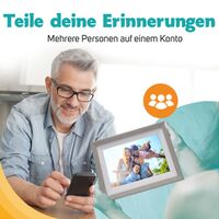 Pora Digitaler Bilderrahmen 10 WF-105T  SL weiß/silber