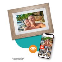 Pora Digitaler Bilderrahmen 8 WF-805T  LB hellbraun