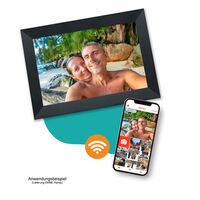 Pora 8 WF-805T schwarz Digitaler Bilderrahmen 