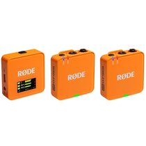 Rode Wireless GO (Gen. 3) digitales Mikrofonsystem, 2-Kanal, drahtlos  orange