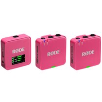 Rode Wireless GO (Gen. 3) digitales Mikrofonsystem, 2-Kanal, drahtlos  pink