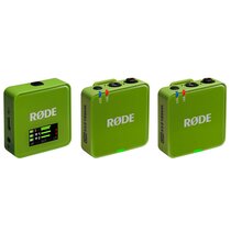 Rode Wireless GO (Gen. 3) digitales Mikrofonsystem, 2-Kanal, drahtlos  green