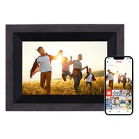 Rollei Smarter Bilderrahmen WiFi 105 Holzoptik  schwarz