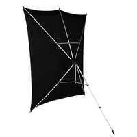 Rollei X-Drop Hintergrundstativ + Hintergrund 2,1m  schwarz