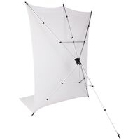 Rollei X-Drop Hintergrundstativ + Hintergrund 3,0m  weiß