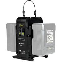 Rolux Doppel-Schnelladegerät RL-CH240S für V-Mount Akku 