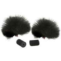 Rycote 2x Lavalier Windjammer  schwarz