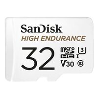 SanDisk High Endurance microSDHC Karte mit SD-Adapter, C10, U3, V30  32 GB