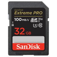 SanDisk SDHC ExtremePro 100 MB/s UHS-I, Class 10, U3, V30  32 GB