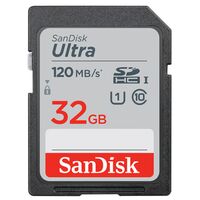 SanDisk SDHC-Karte Ultra UHS-I U1 Class10 120 MB/s  32 GB