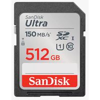 SanDisk SDXC-Karte Ultra UHS-I U1 Class10 Speicherkarte  512 GB 150 MB/s