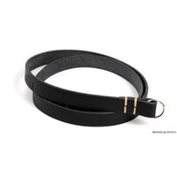seam strap Kameragurt CLASSIC - Vollleder Rind mit Schutzleder  Schwarz  110 cm