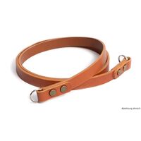 seam strap Kameragurt SAFE - Vollleder Rind mit Schutzleder  Cognac  100 cm