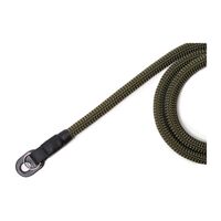 seam strap Kameraseil - Nylon mit Schutzleder  Oliv  130 cm