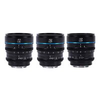 Sirui Night Walker 24+35+55mm T1.2 S35 Cine Objektiv Set mit Case  MFT-Mount Schwarz