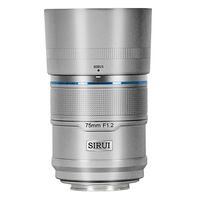 Sirui Sniper 75mm F1.2 APSC Auto-Focus Objektiv Metall  Sony E-Mount Silber