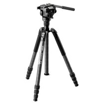 Sirui SP024+B5X Carbon Dreibeinstativ mit Videoneiger / Arca Swiss kompatibel  schwarz