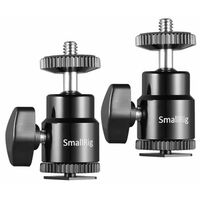 SmallRig 2059 1/4 Camera Hot shoe Mount with Additional  Zoll Screw (2pcs Pack) 