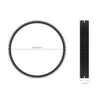 SmallRig 3295 Nahtloser Fokuszahnring Durchmesser 78-80 mm 
