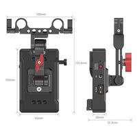 SmallRig 3499B V-Mount Batterieadapter  Platte mit Verlängerungsarm