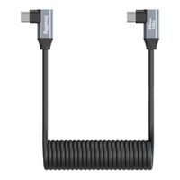 SmallRig 4793 USB-C an USB-C Coiled Data Cable (angled to angled)  35 cm