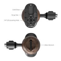 SmallRig 5238 Seitlicher Holzgriff mit 1/4 -20&3/8 -16 ARRI-Pos.-Schrauben 
